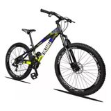 Bicicleta Vikingx 26 Câmbios Shimanos 21v Preto Amarelo