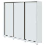 Guarda-roupa Casal Spazio 270 3 Portas 6 Gavetas Branco