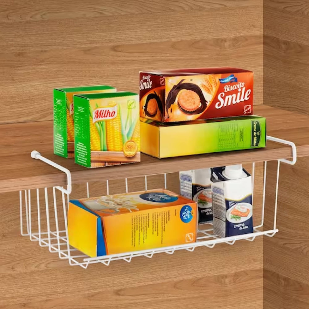 Cesto Prateleira De Encaixar Com Ponteira Plástica Arthi