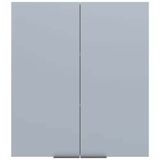 Armário Aéreo Bartira Cristal Mdp 15mm Com 2 Portas E 2 Prateleiras - 80cm De Largura