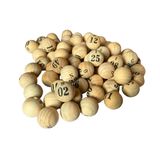 Bolinhas Numeradas 1 A 75 Madeira 24 Mm Jogo De Bingo N4