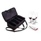 Conjunto Maleta 4 Taças Cristal Pano Microfibra Riedel Gift