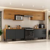 Cozinha Completa Itatiaia Ideale 7 Peças Com 11 Portas 2 Gavetas 340cm