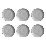 Conjunto De Pratos De Sobremesa Porto Brasil Orgânico Concreto Com 6 Peças