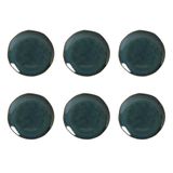 Conjunto De Pratos De Sobremesa Porto Brasil Orgânico Oceano Com 6 Peças