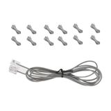 Fio Cabo Telefonico Rj11 1 Metro E 60cm Kit 50 Uni Telefone