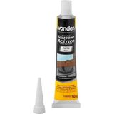 Borracha Silicone Preto 50g Acético Blister Vonder