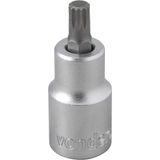 Soquete Multidentado Encaixe 1-2&#39;&#39; 8mm Curto Crv Vonder