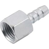 Espigão Fixo Fêmea Para Mangueira 1-4 Rosca 1-4 Npt Aço Zi