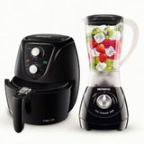 Fritadeira Elétrica Sem Óleo Air Fryer Mondial Af-36-fb 3,6l + Liquidificador Mondial Turbo Power L-99 Fb 500w Com 3 Velocidades