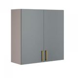 Armário Aéreo Duplo Itatiaia Essence Com 2 Portas, 2 Prateleiras E 80 Cm De Largura