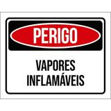 Placa Perigo Vapores Inflamáveis 36x46