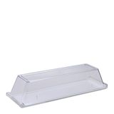 Bandeja Servir Retangular Com Tampa 15x50 Branca Em Policarbonato Linha Profissional Cook Vem