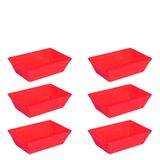 Conjunto De Travessa Stillo 2l 6 Peças Vermelho Em Polipropileno Linha Tropical Vem