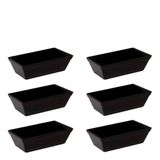 Conjunto De Travessa Stillo 2l 6 Peças Preto Em Polipropileno Linha Tropical Vem