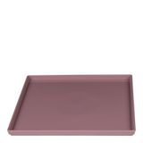 Prato Square Quadrado 27x27 Rosé Em Polipropileno Linha Tendência Vem