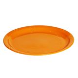 Prato Elegance Raso Redondo 25cm Laranja Em Polipropileno Linha Tropical Vem