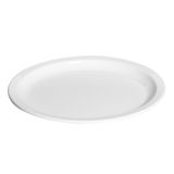 Prato Elegance Raso Redondo 25cm Branco Em Polipropileno Linha Tropical Vem