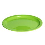 Prato Elegance Raso Redondo 25cm Verde Em Polipropileno Linha Tropical Vem