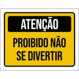 Kit 3 Placas Aniversário Criança Proibido Não Se Divertir