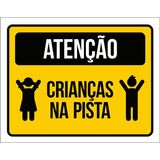 Kit 3 Placas Aniversário Criança Crianças Na Pista