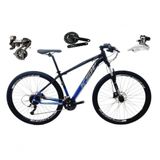 Bicicleta Aro 29 Ksw Xlt Shimano Altus 24v Freio Disco Hidráulico Garfo Trava - Preto/azul Tam.21