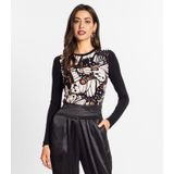 Blusa Manga Longa Feminina Ribana Canelada Endless Bege Gg