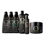 Kit Arvensis Cachos Shampoo + 2 Cond + Ativ E Masc Crespos