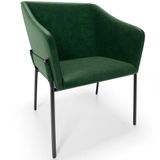 Cadeira Para Sala De Jantar Estar Living Olívia L02 Couríssimo Verde