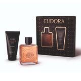 Estojo Eudora Pulse Action Desodorante Colônia E Balm Pós Barba Dia Dos Pais