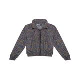 Casaco Juvenil Feminino Em Tweed Minty Preto 12