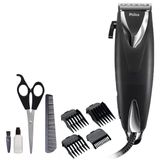 Maquina Cortar Cabelos Philco 18w Com 4 Pentes Luxxblack
