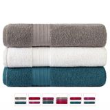 Kit Com 3 Toalhas Banhão Luxo Gigante Nobre 75x150cm - Kit 1