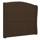Cabeceira Casal Queen Cama Box 160cm Glenda I02 Boucle Marrom - Mpozenato