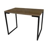 Mesa De Escritório Estilo Industrial 120cm Porto Castanho - Fit Mobel