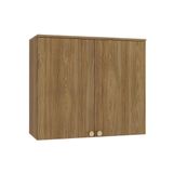 Armário Aéreo P/ Cozinha Botanic M632 C/ 2 Portas 80cm Nogueira - Kappesberg