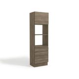 Paneleiro De Cozinha Maxxi G750 1 Porta E 3 Gavetas 70cm Nogal - Kappesberg