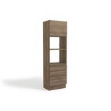 Paneleiro De Cozinha Maxxi G750 C/ 1 Porta E 3 Gavetas 70cm Nogal - Kappesberg