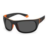 Óculos Esportivo Polaroid Pld 2125 /s 8lz - Preto/laranja