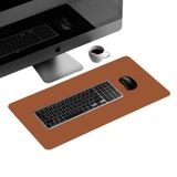 Mousepad Desk Pad Extra Grande 100x40 De Couro E Apoio Copo