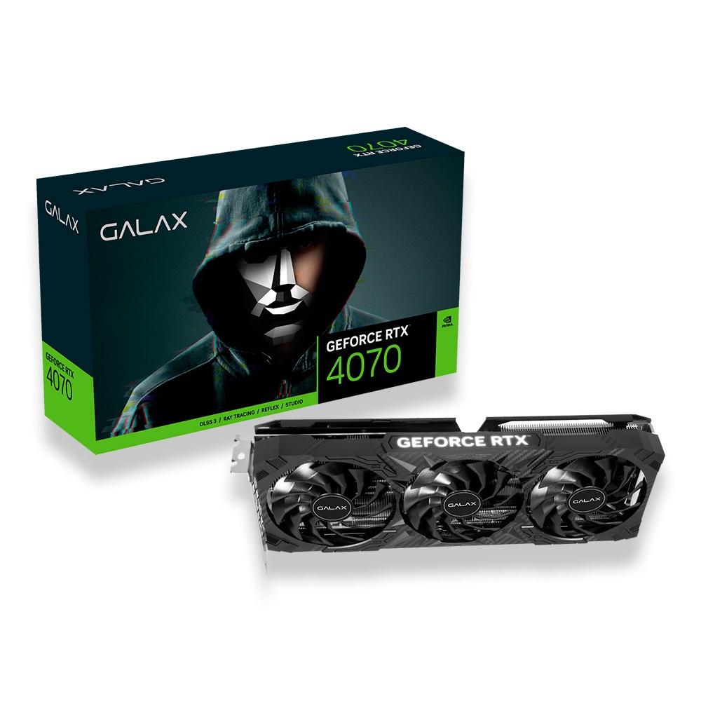 Placa De Vídeo Galax Nvidia Geforce Rtx 4070 1-click Oc 3x 1