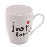 Caneca De Porcelana Just Love You 350ml Lyor