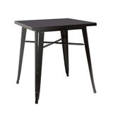 Mesa Bar Quadrada Tolix Iron Preto 80x80