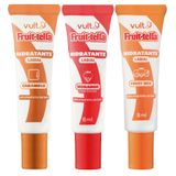 Kit 3 Hidratante Labial Vult &amp; Fruit-tella Caramelo, Fruit Mix E Morango Com Creme 8ml