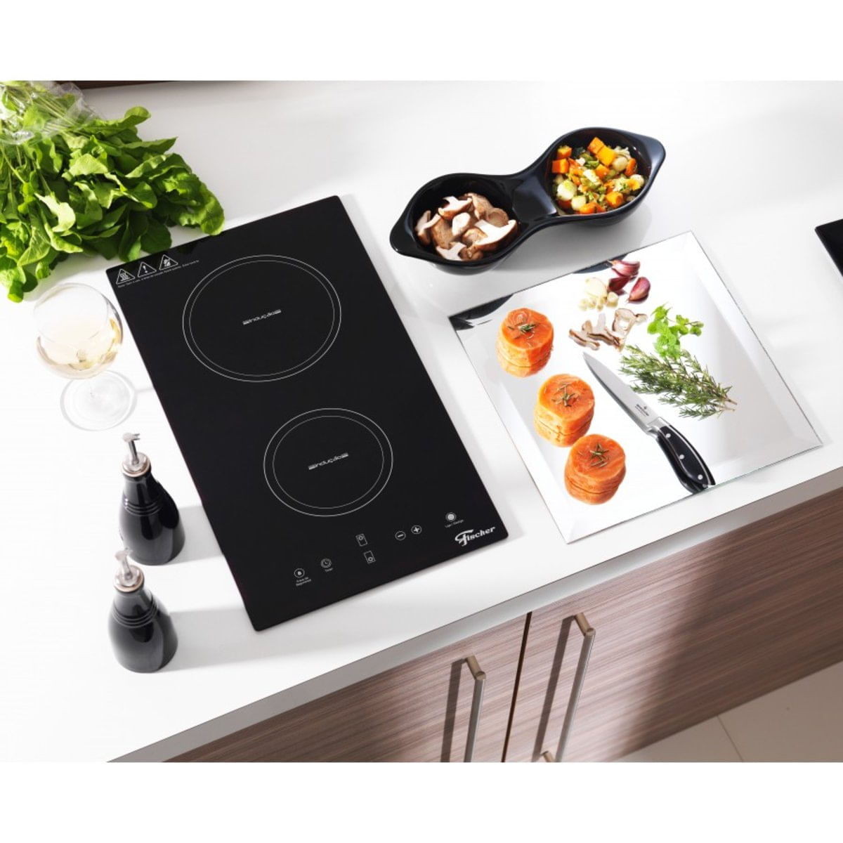 Cooktop Fischer 2Q Indução Mesa Vitrocerâmica