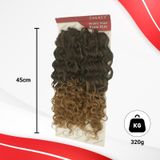 Cabelo Organico Crochet Zlp 320gr 45cm