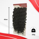 Cabelo Organico Crochet Zlp 320gr 45cm