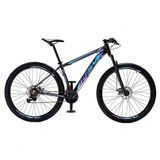 Bicicleta Aro 29 Krw Alumínio Shimano 24 Vel Freio A Disco Suspensão S4 21 Preto-azul E Roxo