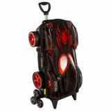 Mochila 3d De Rodinhas Infantil Homem Aranha Miles Morales Maxtoy