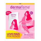 Kit Sabonete Liquido Intimo Dermafeme Floral 2 Frascos De 200ml